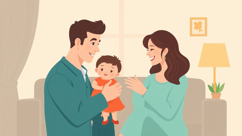 Illustration showing key concepts related to new relationships after divorce: when and how to introduce a partner to your kids