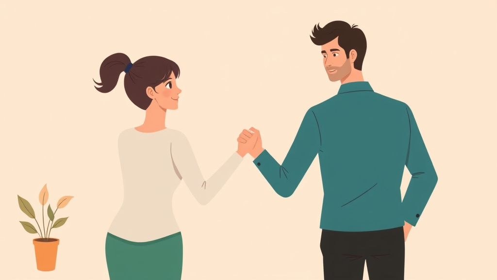 Illustration showing key concepts related to starting over: setting goals after divorce