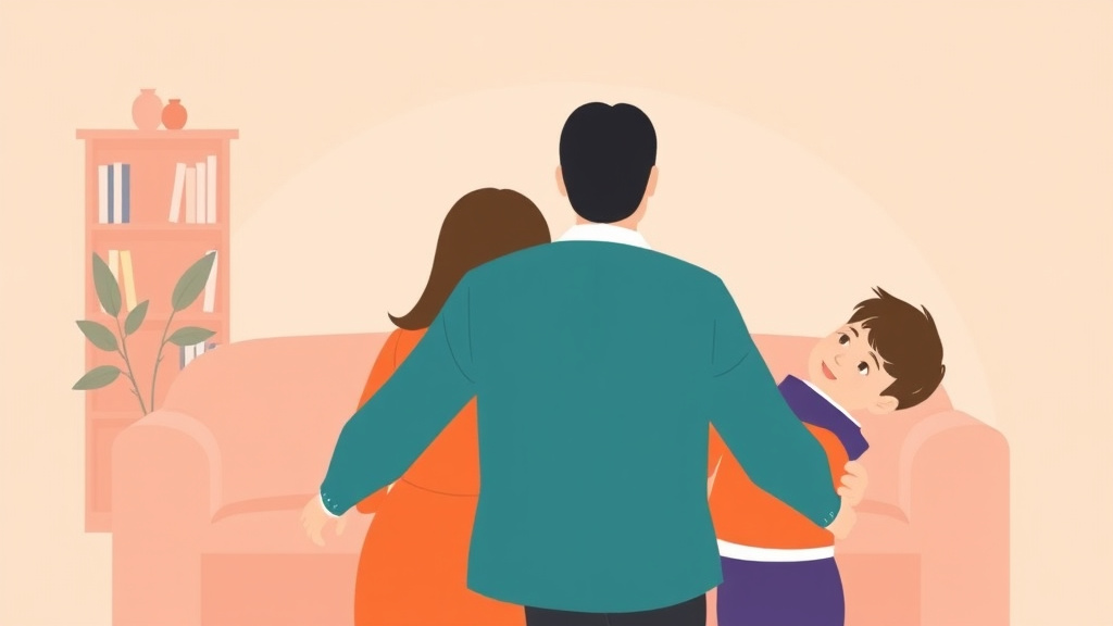 Illustration showing key concepts related to parallel parenting after high-conflict divorce