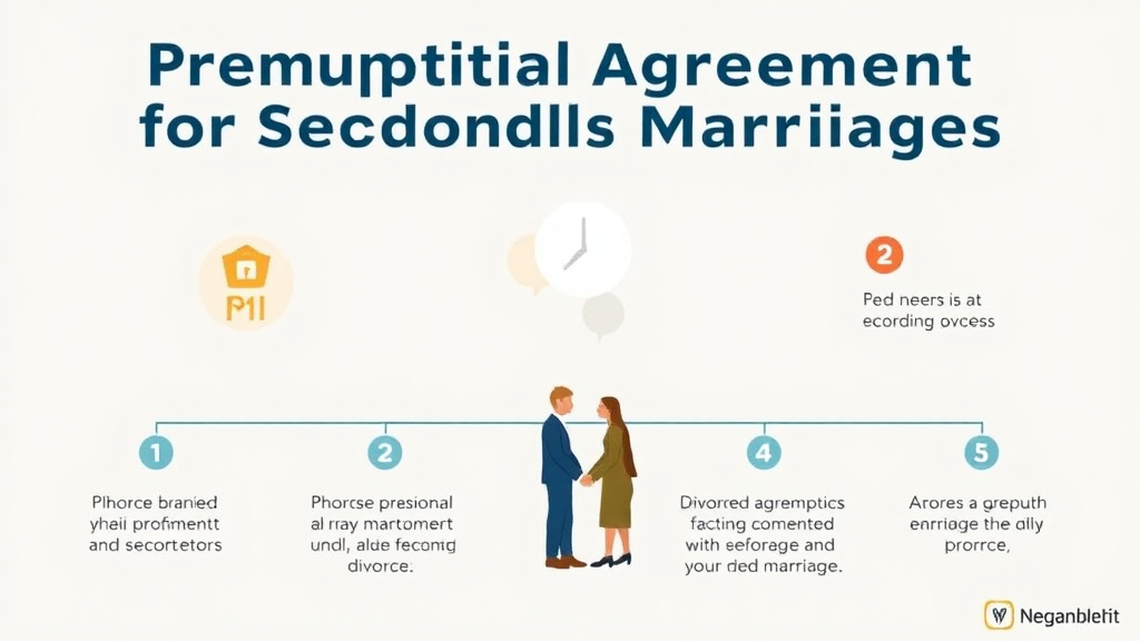 Visual guide for practical steps in prenuptial agreements for second marriages: why they matter