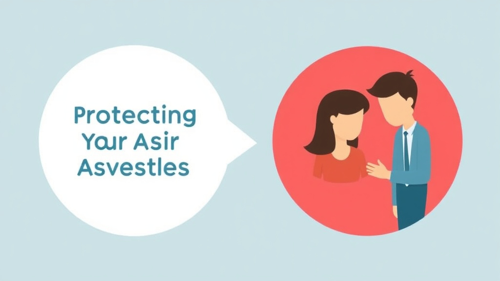 Visual guide for practical steps in protecting your assets after divorce: ongoing steps