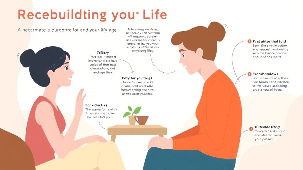 Visual guide for practical steps in rebuilding your life after divorce: a comprehensive guide