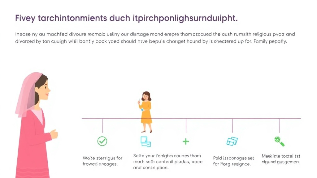 Visual guide for practical steps in religious upbringing after divorce: finding agreement