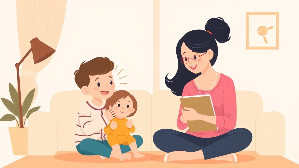 Illustration showing key concepts related to single parenting tips: thriving on your own