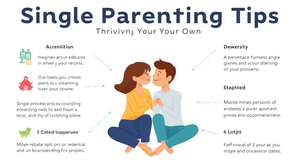 Visual guide for practical steps in single parenting tips: thriving on your own