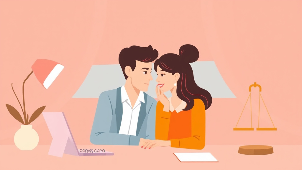 Illustration showing key concepts related to social media after divorce: privacy and boundaries