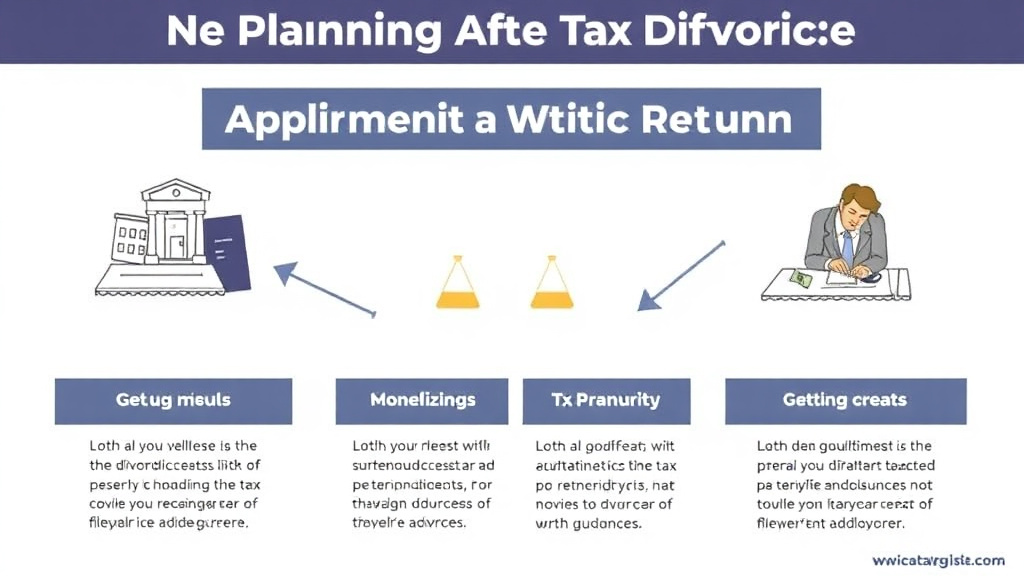 Visual guide for practical steps in tax planning after divorce: maximizing your return