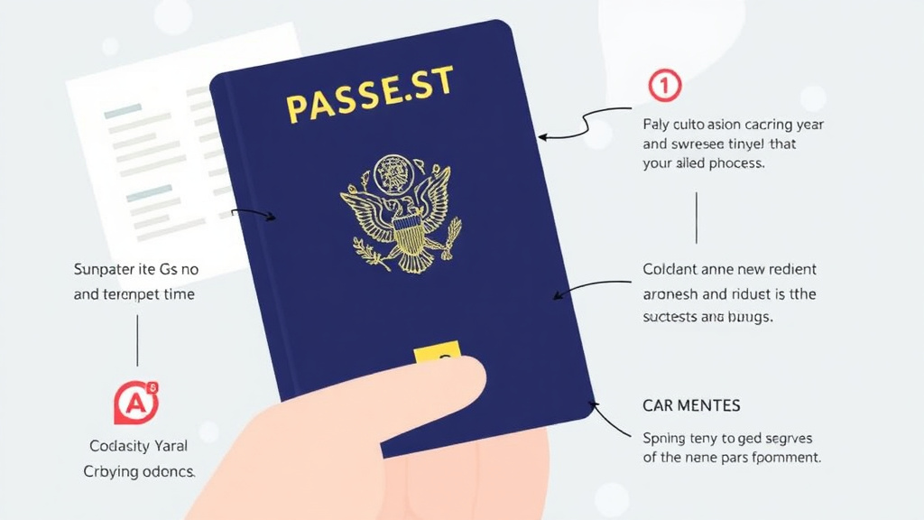 Visual guide for practical steps in updating your passport after divorce: name change process