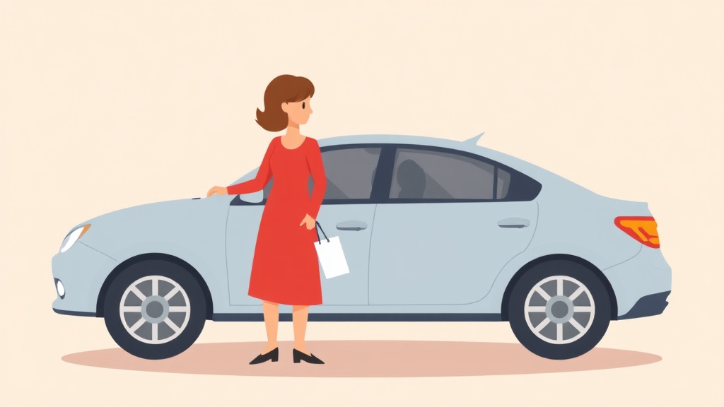 Illustration showing key concepts related to updating vehicle registration after divorce