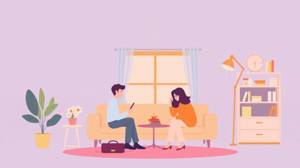 Illustration showing key concepts related to setting up utility accounts after divorce