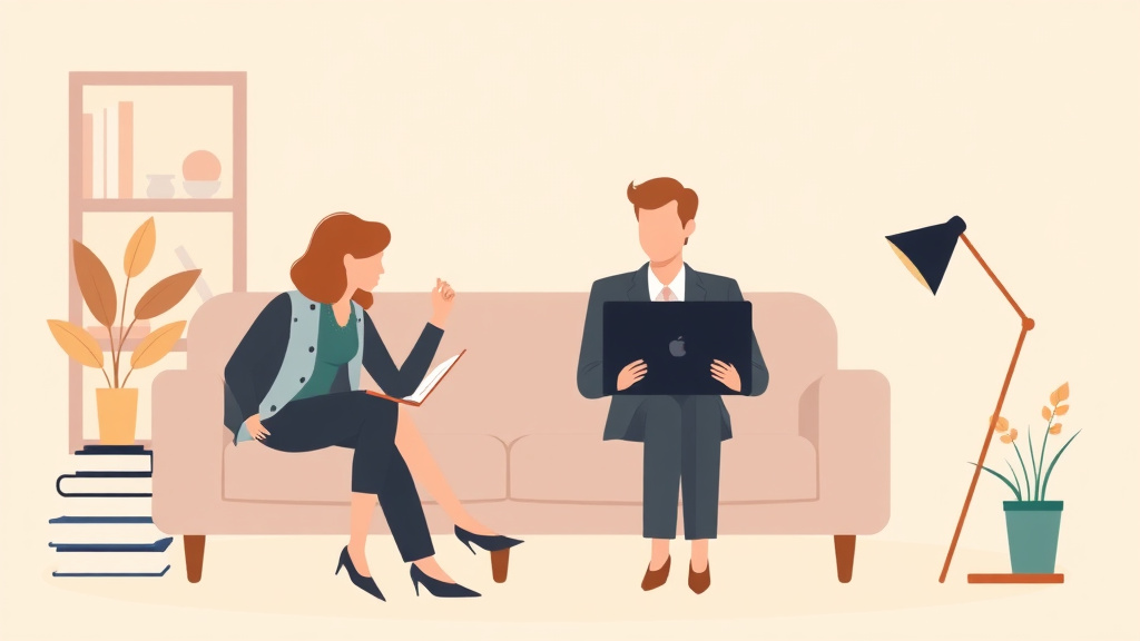 Illustration showing key concepts related to work-life balance after divorce: managing it all