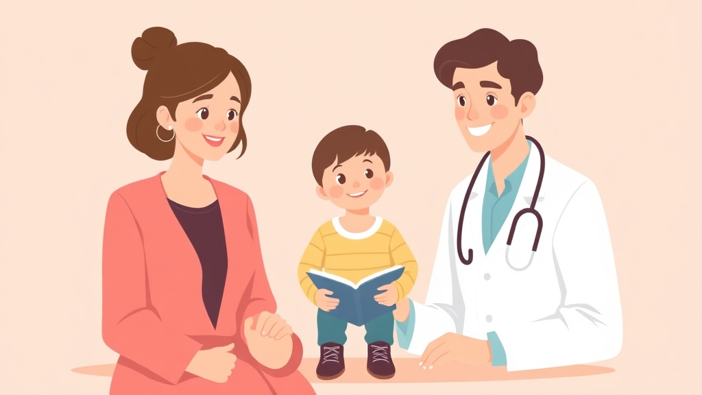 Illustration showing key concepts related to child specialists in divorce: advocating for children's needs