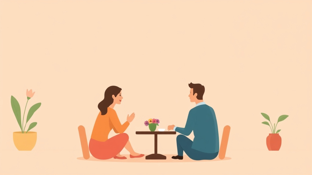 Illustration showing key concepts related to collaborative divorce explained: process and benefits