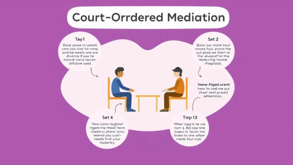 Visual guide for practical steps in court-ordered mediation: what it means and how to prepare