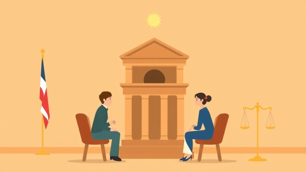 Illustration showing key concepts related to divorce conciliation: court programs for reconciliation