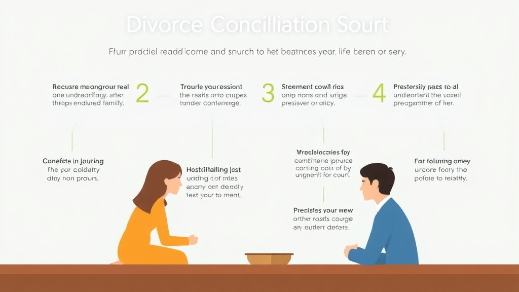 Visual guide for practical steps in divorce conciliation: court programs for reconciliation