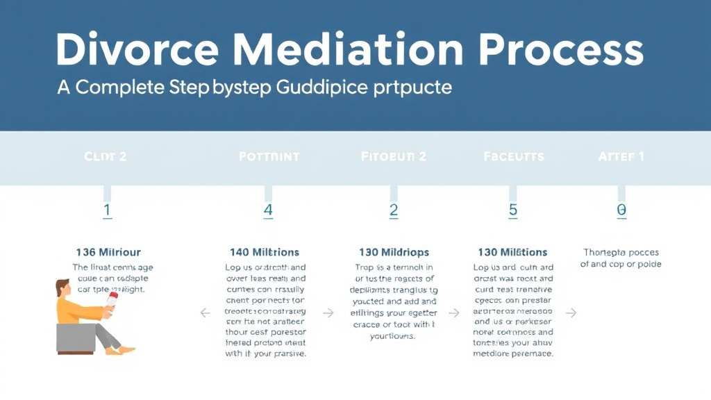 Visual guide for practical steps in divorce mediation process: complete step-by-step guide