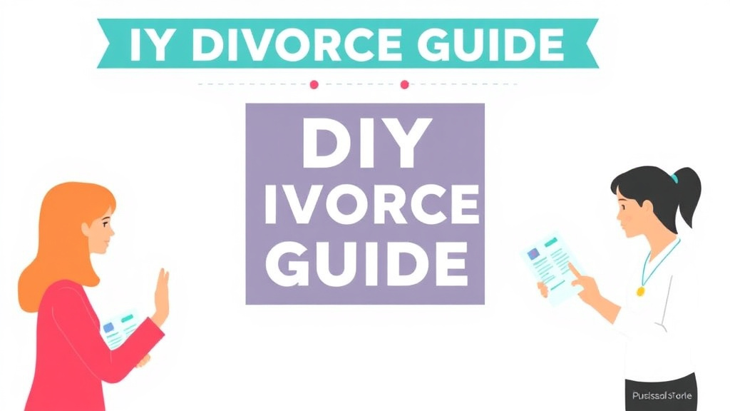 Visual guide for practical steps in diy divorce guide: when and how to do it yourself