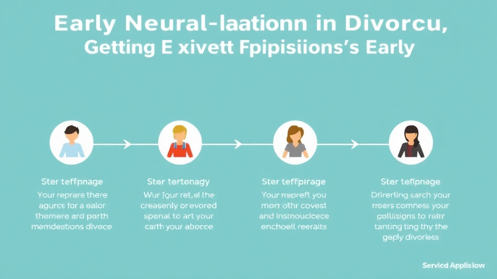 Visual guide for practical steps in early neutral evaluation in divorce: getting expert opinions early