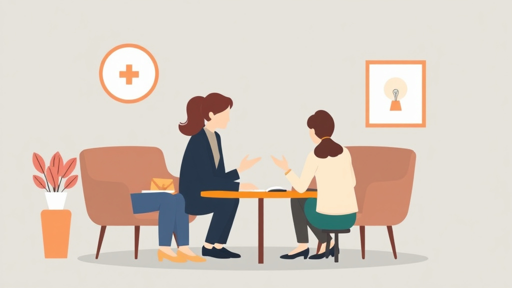 Illustration showing key concepts related to facilitative mediation: helping you find your own solution