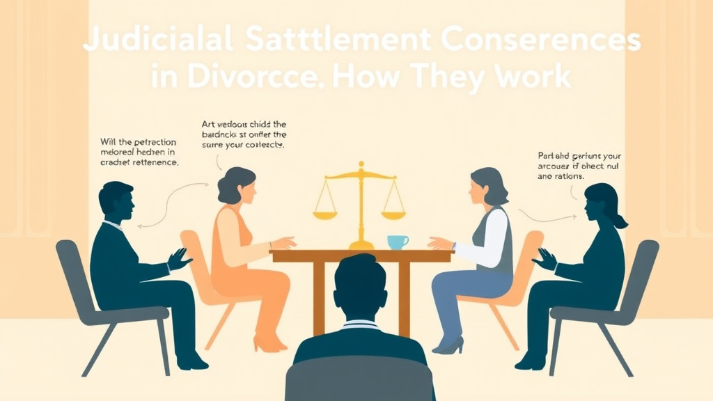 Visual guide for practical steps in judicial settlement conferences in divorce: how they work