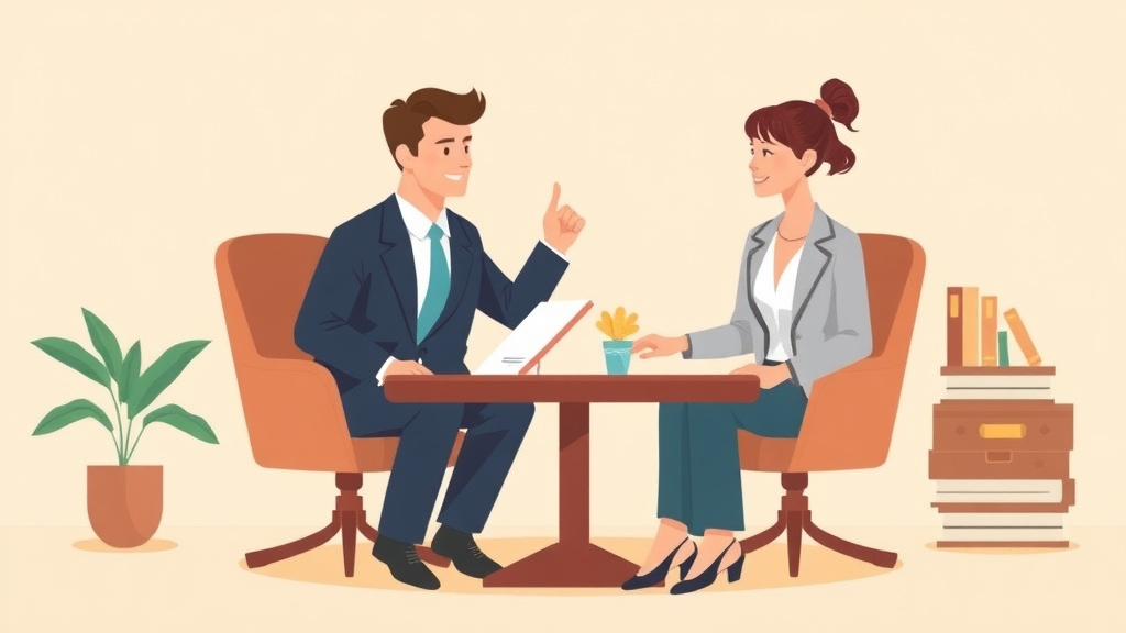 Illustration showing key concepts related to limited scope representation: hiring a lawyer for part of your divorce