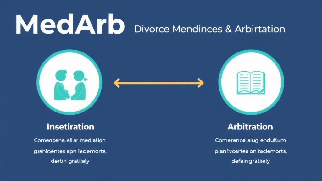 Visual guide for practical steps in med-arb in divorce: combining mediation and arbitration
