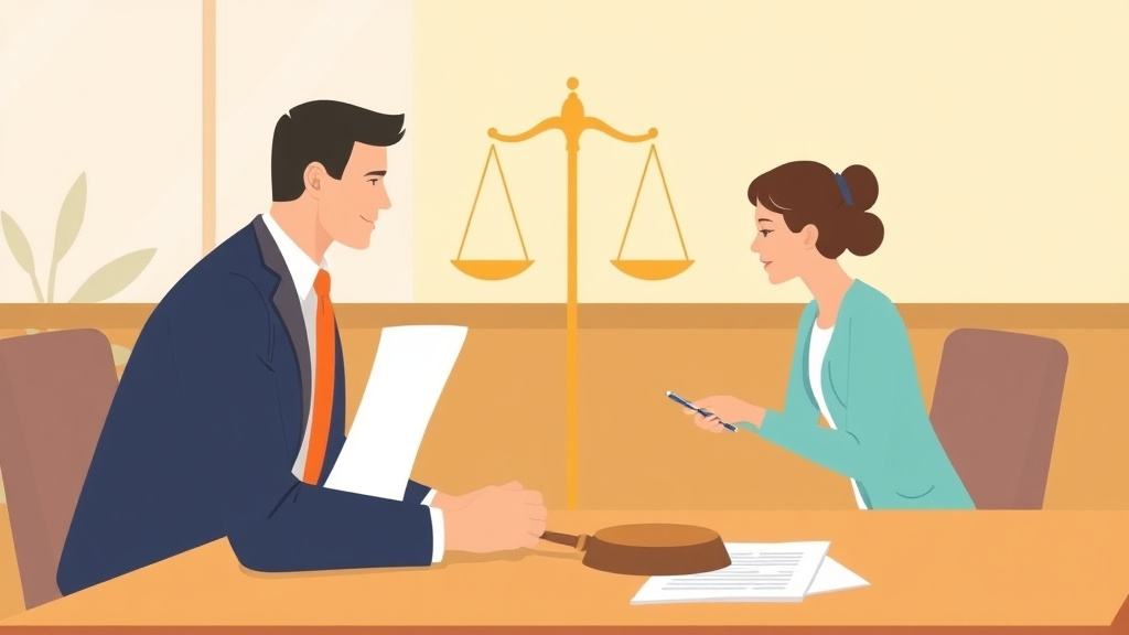 Illustration showing key concepts related to enforcing a mediation agreement: making it legal