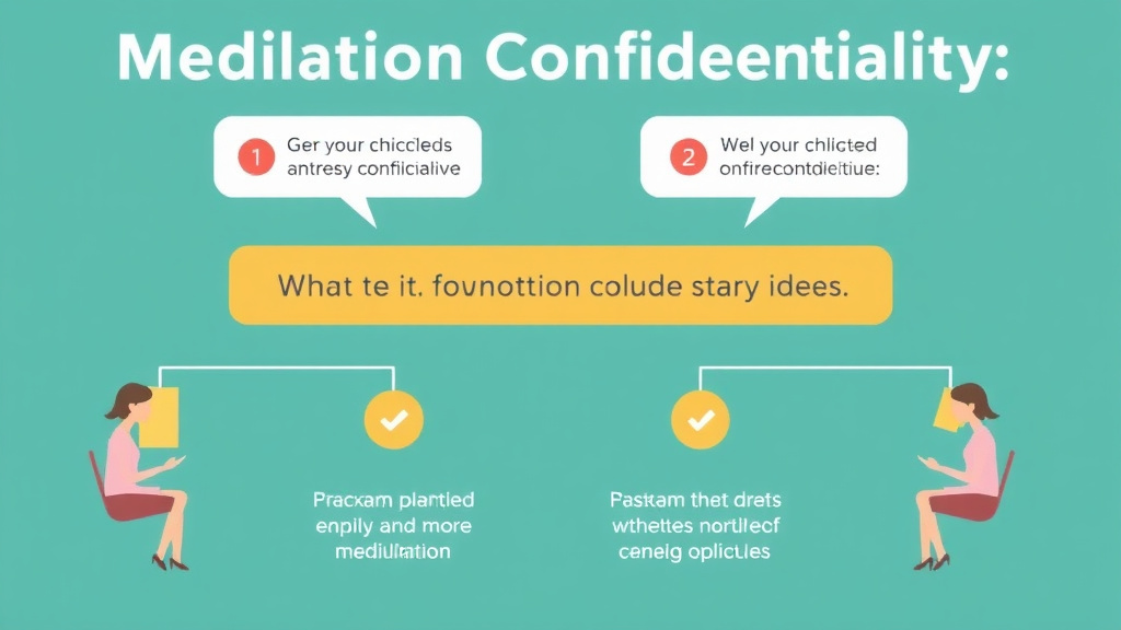 Visual guide for practical steps in mediation confidentiality: what can and cannot be shared
