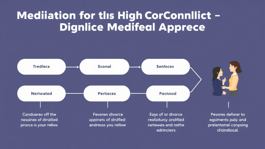 Visual guide for practical steps in mediation for high-conflict divorce: modified approaches