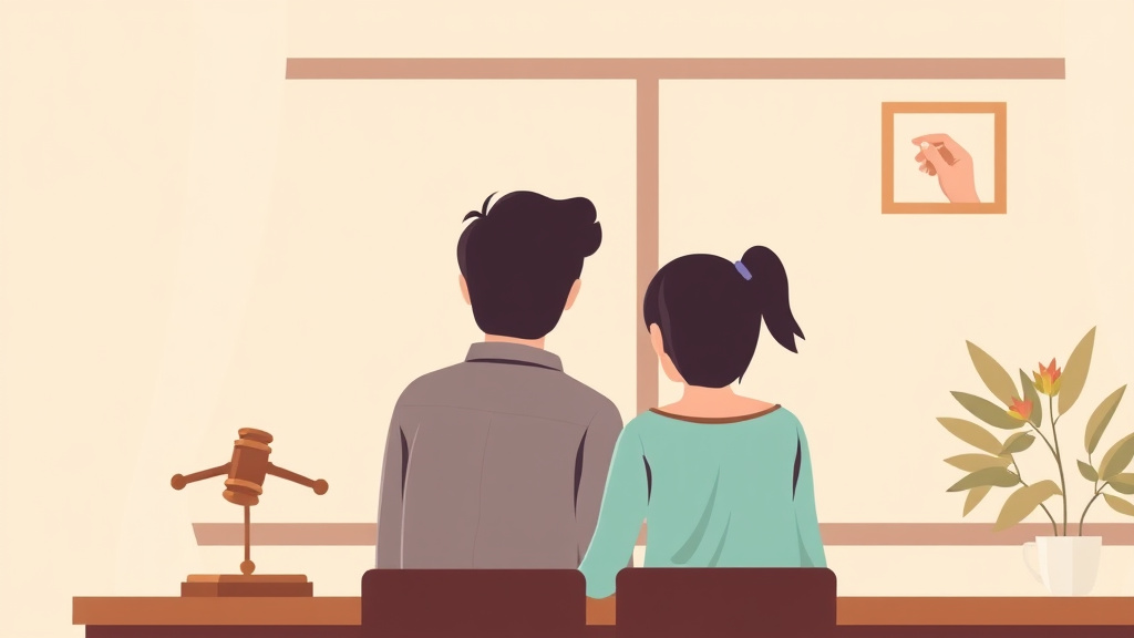 Illustration showing key concepts related to parenting coordinators: resolving ongoing custody disputes