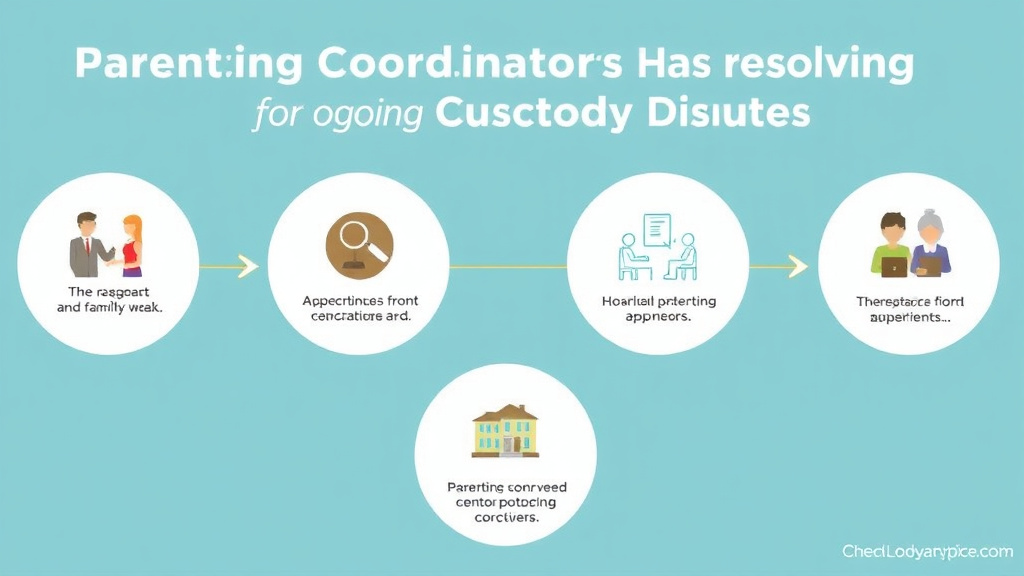 Visual guide for practical steps in parenting coordinators: resolving ongoing custody disputes