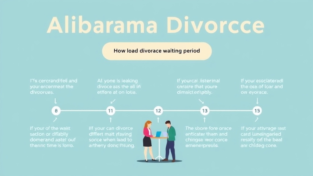 Visual guide for practical steps in alabama divorce waiting period: how long it takes
