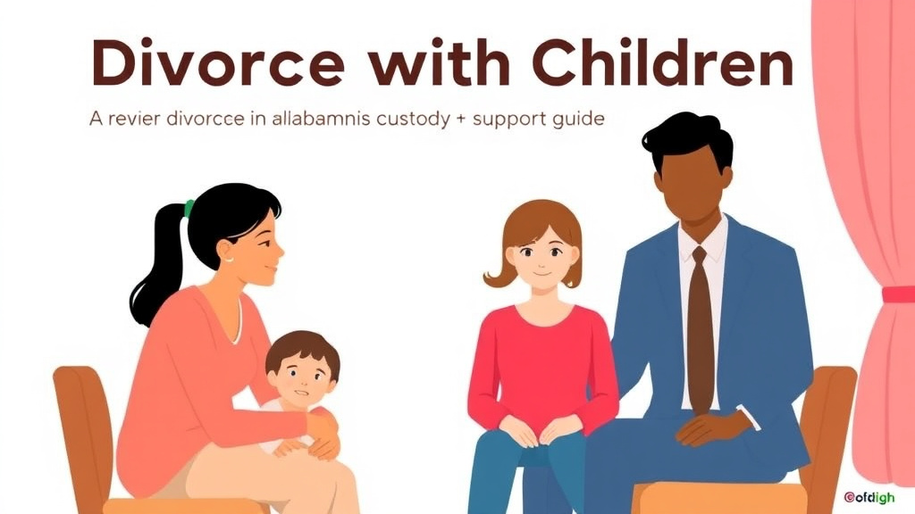 Visual guide for practical steps in divorce with children in alabama: custody and support guide