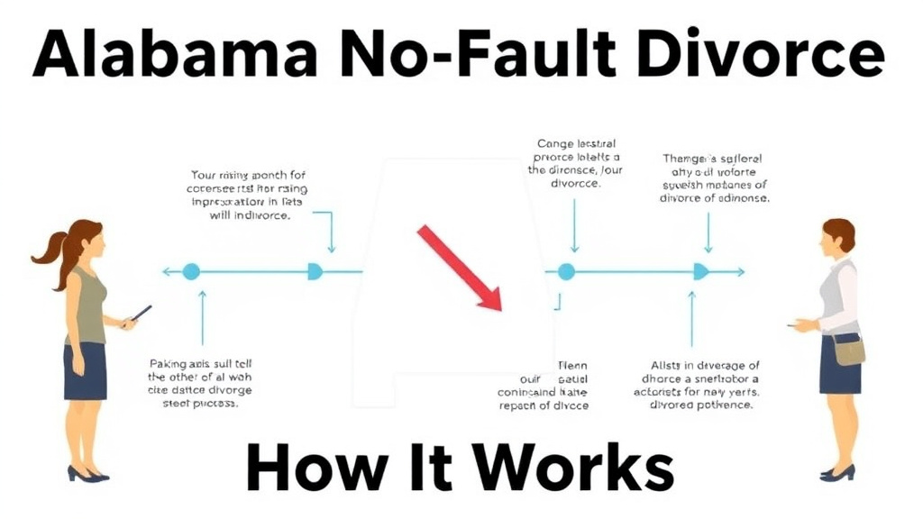 Visual guide for practical steps in alabama no-fault divorce: how it works