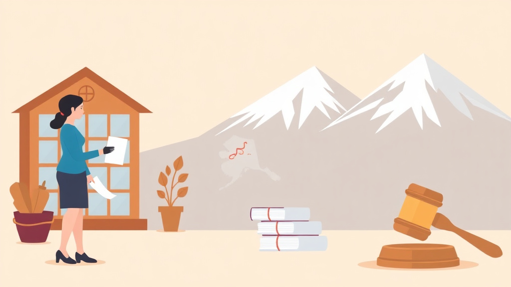 Illustration showing key concepts related to alaska divorce filing fees (2026)