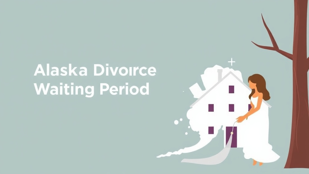 Illustration showing key concepts related to alaska divorce waiting period: how long it takes
