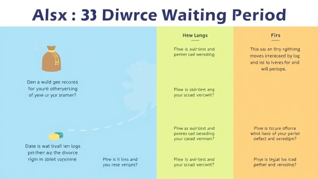 Visual guide for practical steps in alaska divorce waiting period: how long it takes