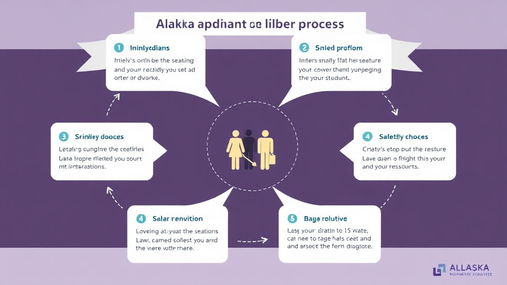 Visual guide for practical steps in alaska no-fault divorce: how it works