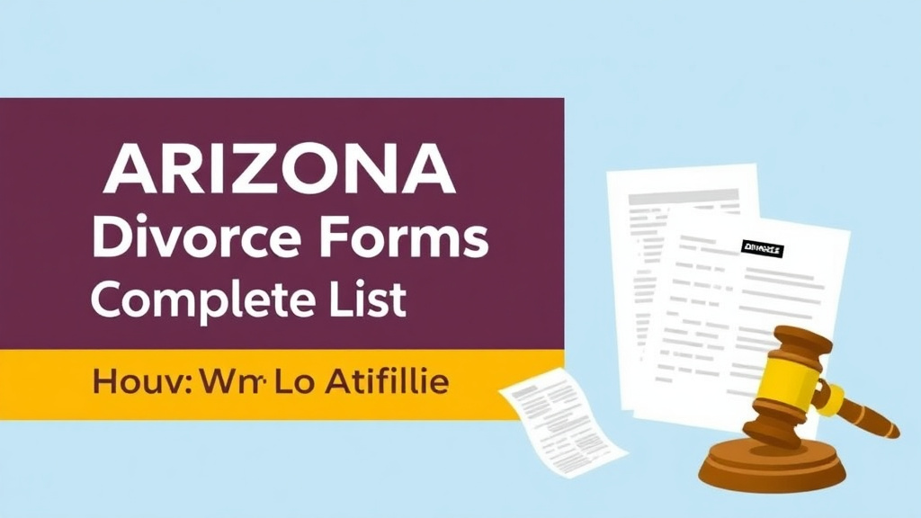 Visual guide for practical steps in arizona divorce forms: complete list and how to file