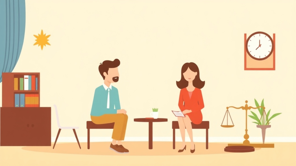 Illustration showing key concepts related to divorce mediation in arizona: process, cost, and requirements