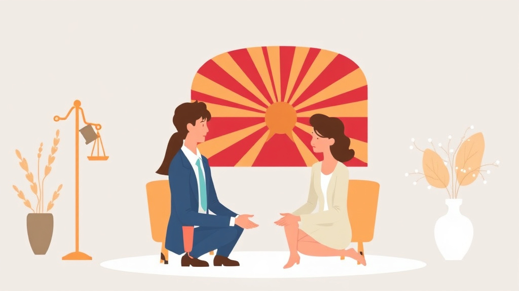 Illustration showing key concepts related to spousal support in arizona: alimony laws and calculations