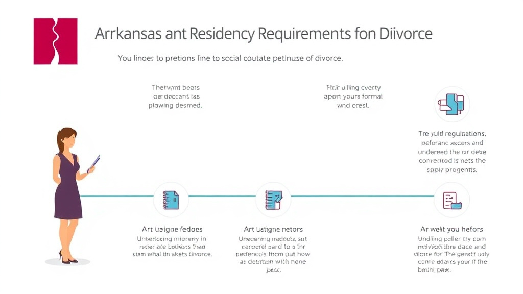 Visual guide for practical steps in arkansas residency requirements for divorce