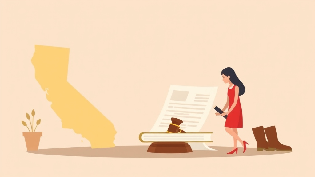 Illustration showing key concepts related to california divorce filing fees (2026)