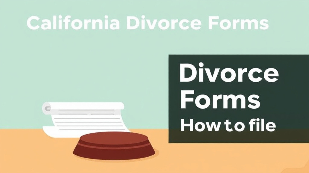 Visual guide for practical steps in california divorce forms: complete list and how to file