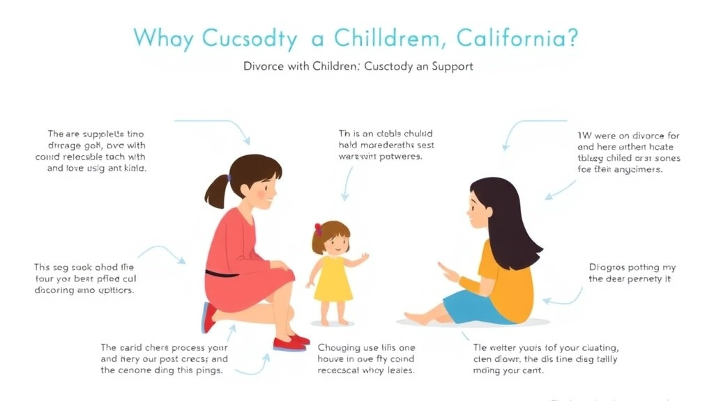 Visual guide for practical steps in divorce with children in california: custody and support guide