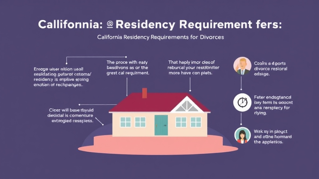 Visual guide for practical steps in california residency requirements for divorce
