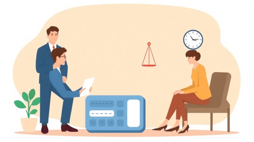 Illustration showing key concepts related to california spousal support calculator: how alimony is determined