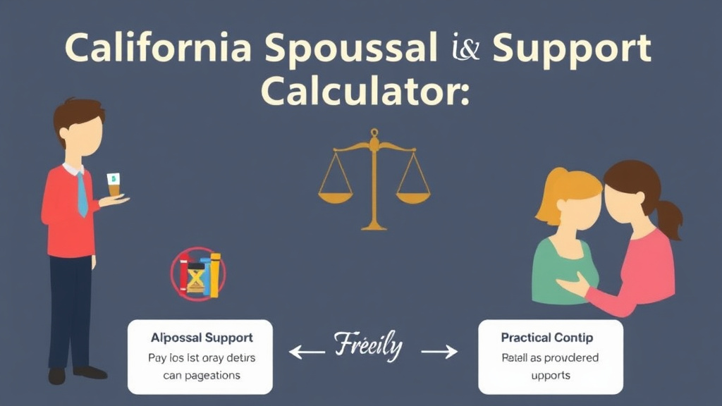 Visual guide for practical steps in california spousal support calculator: how alimony is determined