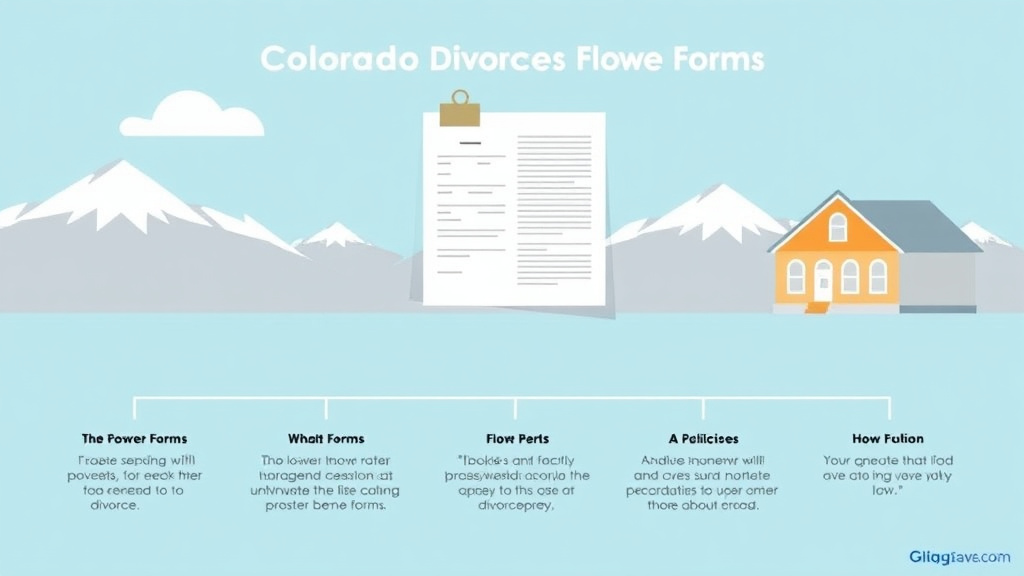 Visual guide for practical steps in colorado divorce forms: complete list and how to file